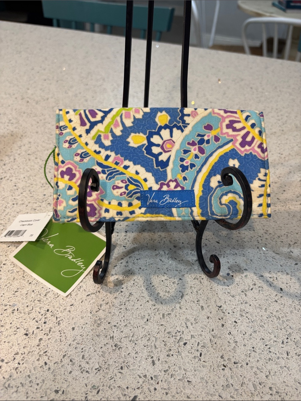 Vera Bradley Checkbook Cover Capri Blue